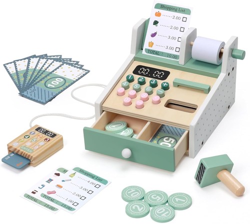 Wooden cash register shop till - wooden,