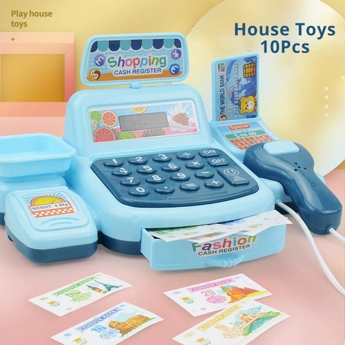 New cash register toy - cash,
