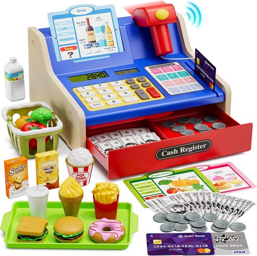 Wooden cash register for - wooden,