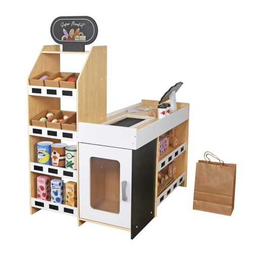 Kids wooden grocery - wooden, store