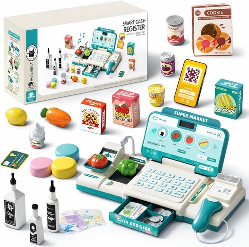 Toy till cash register with - toy,