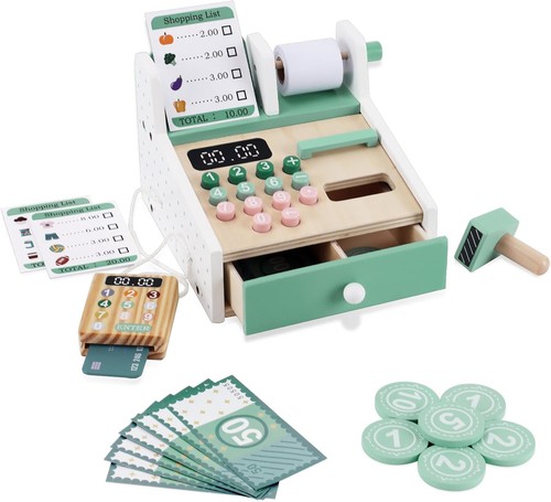 Wooden cash register shop till - cash,